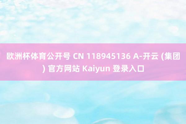 欧洲杯体育公开号 CN 118945136 A-开云 (集团) 官方网站 Kaiyun 登录入口