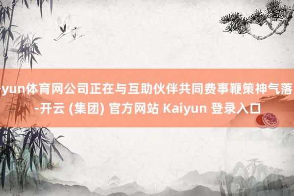 开yun体育网公司正在与互助伙伴共同费事鞭策神气落地-开云 (集团) 官方网站 Kaiyun 登录入口