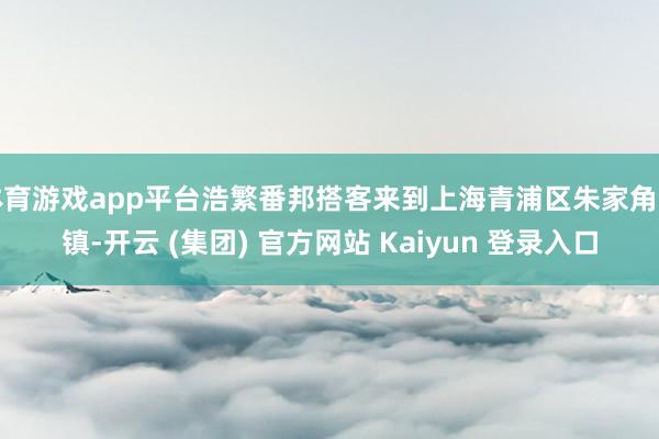 体育游戏app平台浩繁番邦搭客来到上海青浦区朱家角古镇-开云 (集团) 官方网站 Kaiyun 登录入口