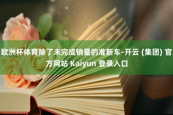 欧洲杯体育除了未完成销量的准新车-开云 (集团) 官方网站 Kaiyun 登录入口